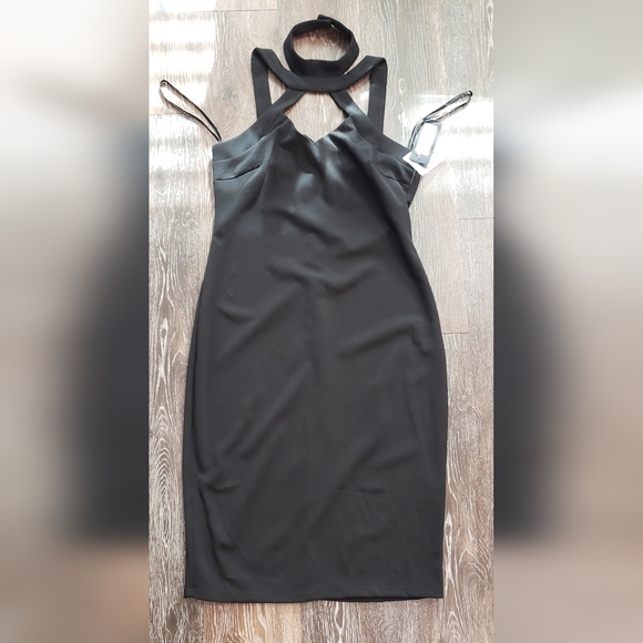 BEBE black dress size M new with tag - Picture 2 of 7